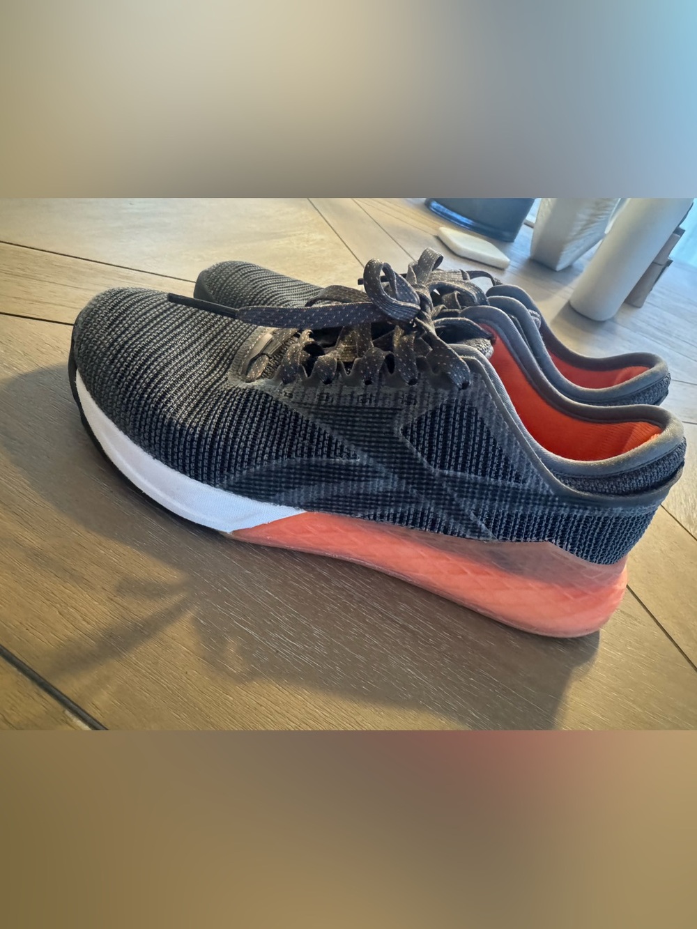 Reebok CrossFit Running Shoes - Grey with Orange and White Accents - Picture 2 of 11